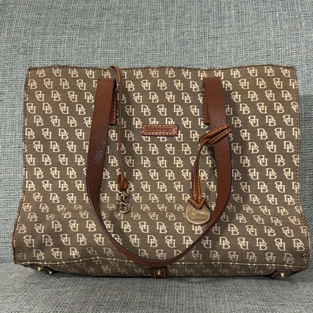 Dooney & Bourke Brown Monogram Tote